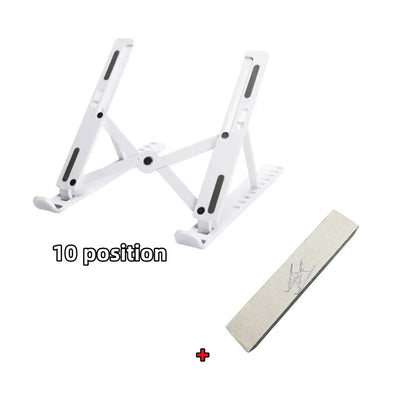 Foldable Adjustable Laptop Stand – Portable Ergonomic Notebook Holder for MacBook, Laptop & Tablet, Better Posture & Neck/Back Support