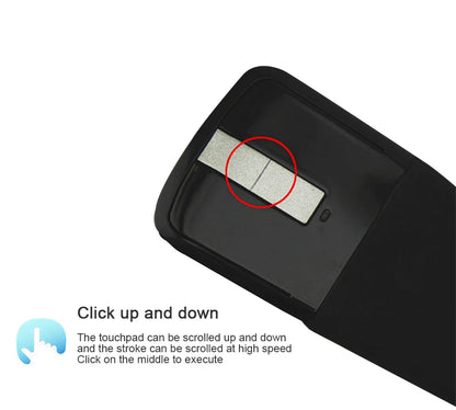2.4G Wireless Foldable Wireless Arc Mouse 1200DPI for Laptop PC & Mac