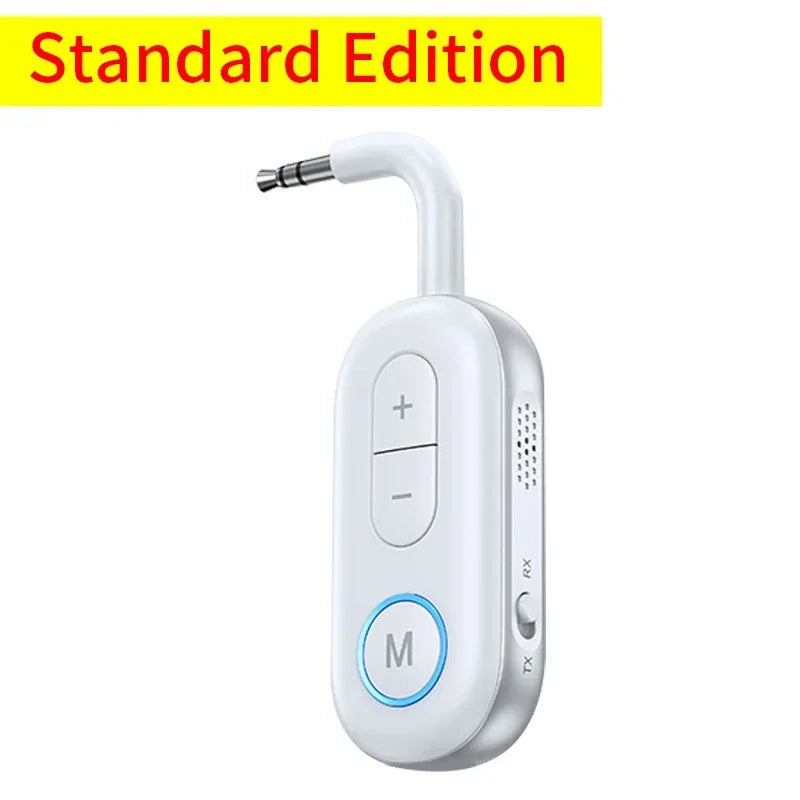 Bluetooth 5.3 Wireless Audio Adapte Receiver Transmitter 3.5Mm AUX Jack Airplane USB Dongle for TV PC Headphone Car Kit Speaker
