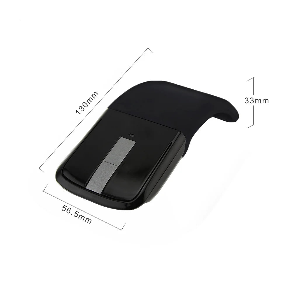 2.4G Wireless Foldable Wireless Arc Mouse 1200DPI for Laptop PC & Mac