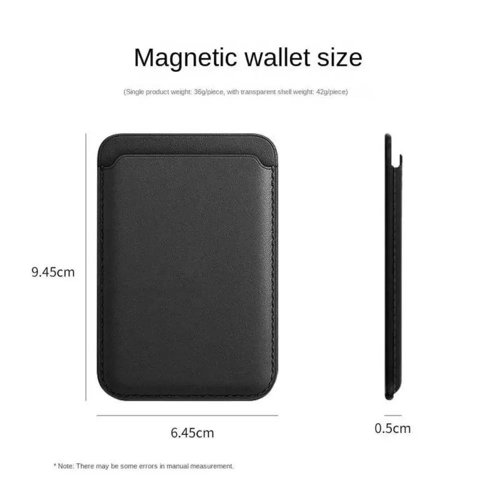 MAGSAFE LEATHER WALLET CASE – Magnetic Card Holder for Iphone 17 16 15 14 13 12 11 8, Samsung & Huawei with Secure Snap-On Design