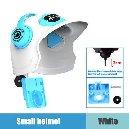 Motorcycle Bike Phone Holder Rain & Sun Shield – 360° Rotating Bike Handlebar Mount for Electric Bicycle, Scooter & Motorcycle Cartoon Helmet Phone Sunshade Umbrella Phone Bracket