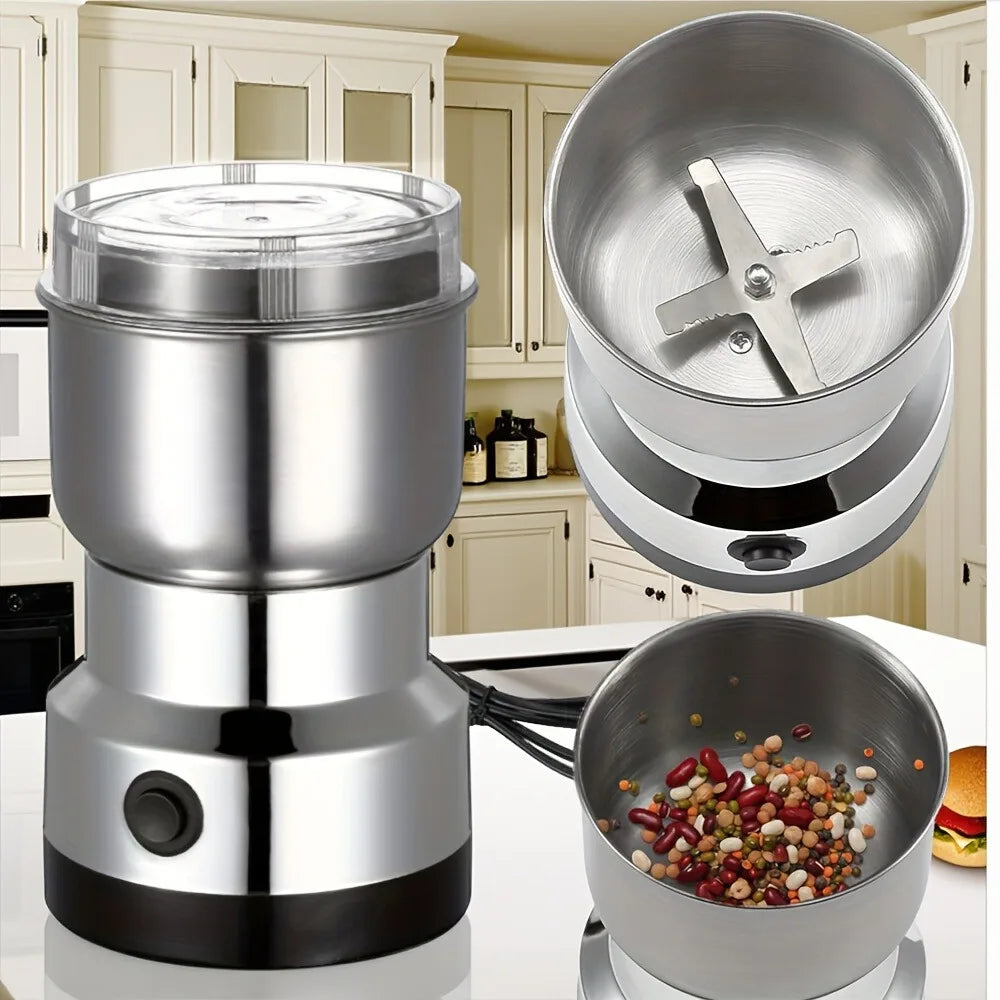Premium Stainless Steel Coffee Grinder – Adjustable 3-Layer Manual Grinder for Espresso & Pour-Over
