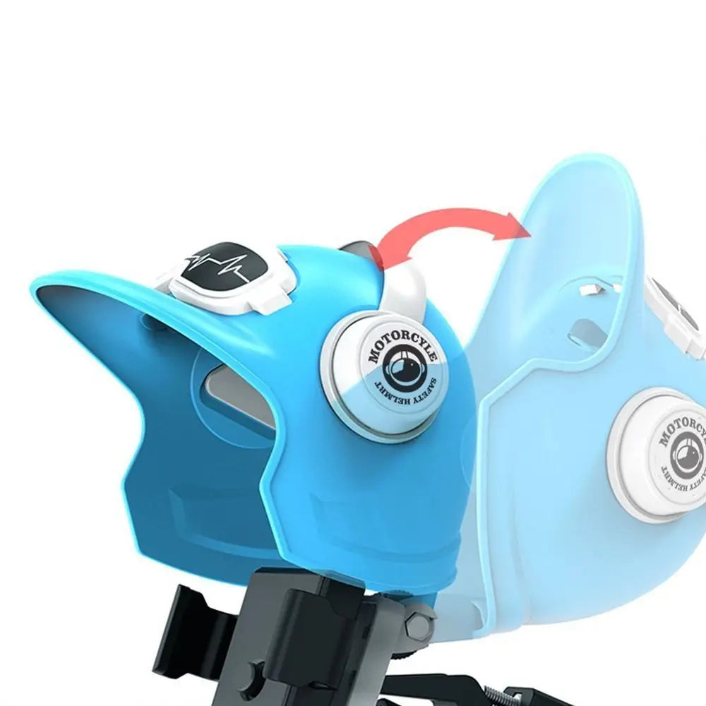 Motorcycle Bike Phone Holder Rain & Sun Shield – 360° Rotating Bike Handlebar Mount for Electric Bicycle, Scooter & Motorcycle Cartoon Helmet Phone Sunshade Umbrella Phone Bracket