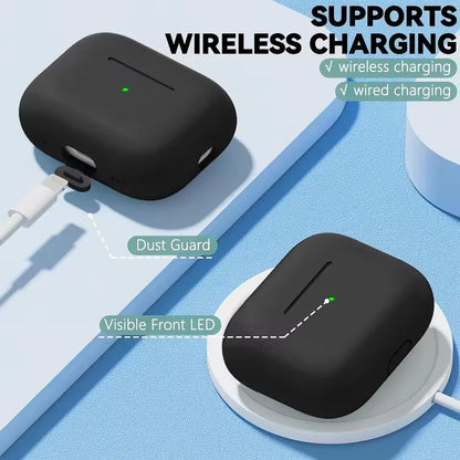 For Airpods Pro 2 Case Cover with Cleaner Pen Kit Soft Silicone Protective Case for Apple Airpods Pro 2Nd/1St Case Generation