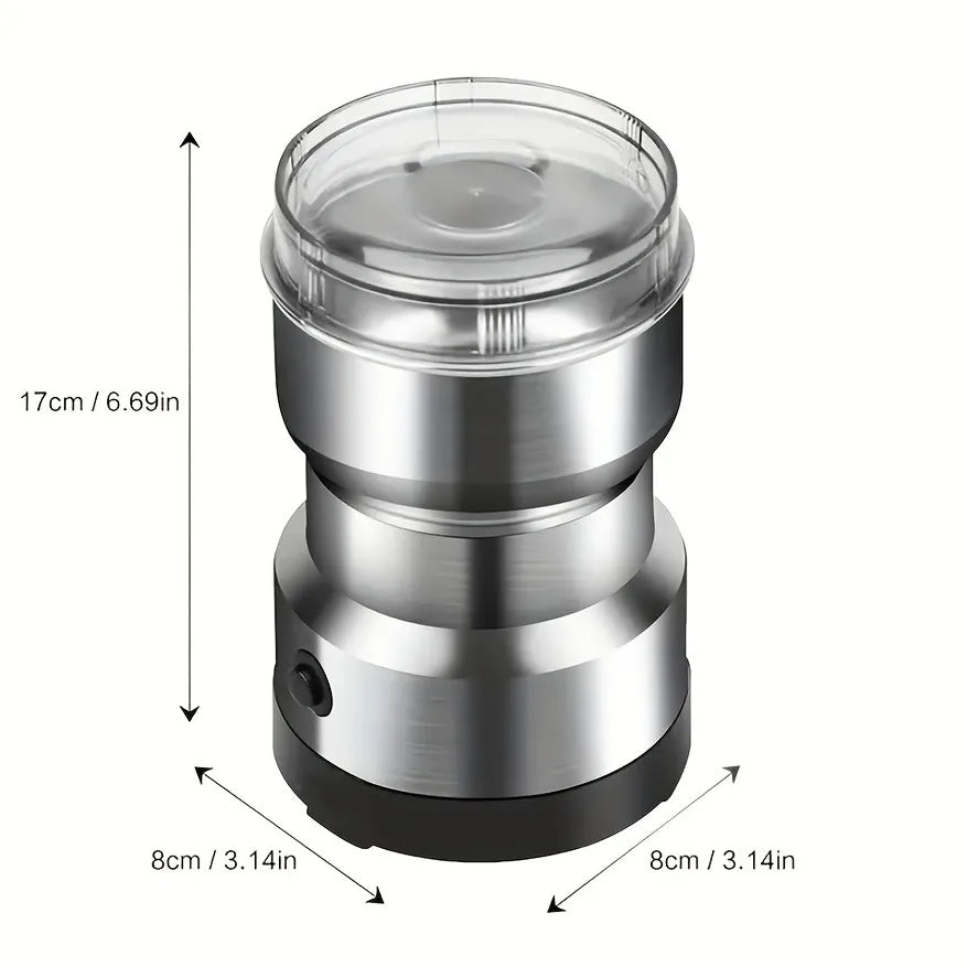 Premium Stainless Steel Coffee Grinder – Adjustable 3-Layer Manual Grinder for Espresso & Pour-Over