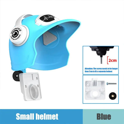 Motorcycle Bike Phone Holder Rain & Sun Shield – 360° Rotating Bike Handlebar Mount for Electric Bicycle, Scooter & Motorcycle Cartoon Helmet Phone Sunshade Umbrella Phone Bracket
