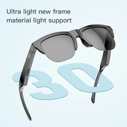 Unisex Smart Bluetooth V5.3 Sunglasses Glasses Call Outdoor Sports Headphones HIFI Black Technology Anti-Touch UV for Men and Women