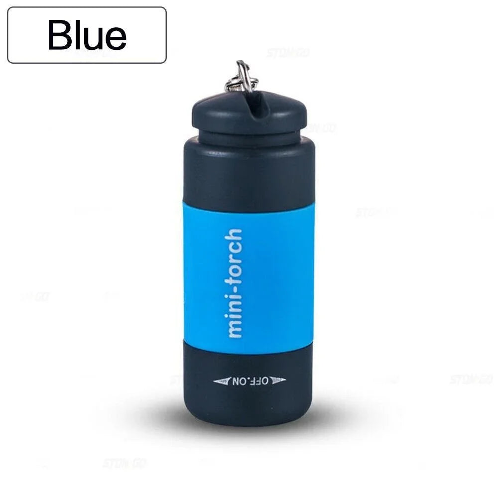 Pocket Keychain Flashlight Waterproof Outdoor Hiking Camping Mini Flashlight USD Rechargeable LED Multifunctional Strong Light