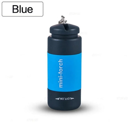 Pocket Keychain Flashlight Waterproof Outdoor Hiking Camping Mini Flashlight USD Rechargeable LED Multifunctional Strong Light