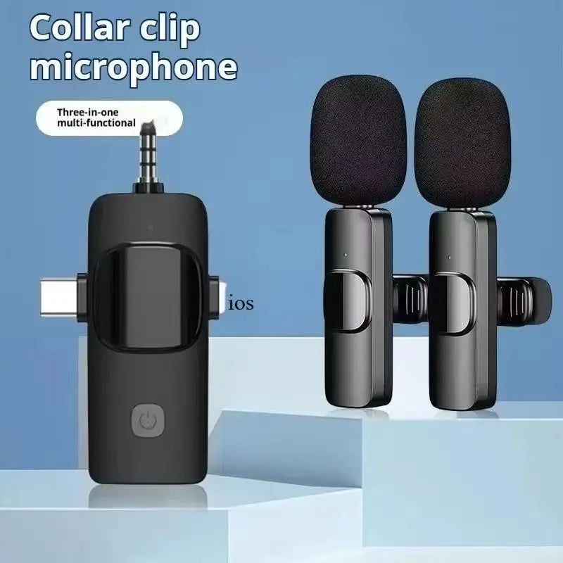 Elevate Your Recording Experience with the Wireless Lavalier Microphone - Perfect for iPhone, iPad, Android, Xiaomi, Samsung, and Live Gaming!