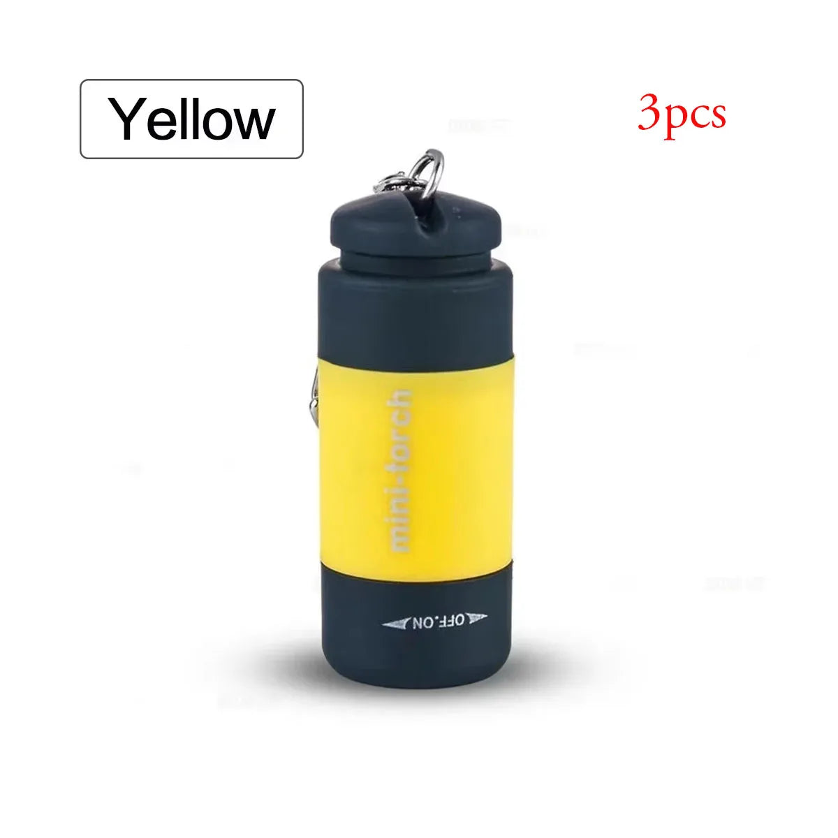 Pocket Keychain Flashlight Waterproof Outdoor Hiking Camping Mini Flashlight USD Rechargeable LED Multifunctional Strong Light