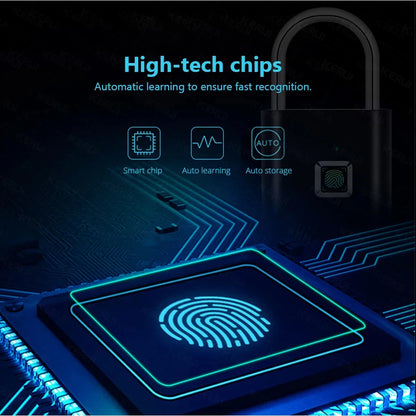 Revolutionary Keyless USB Rechargeable Fingerprint Lock - Ultimate Waterproof Anti-Theft Solution for Your Home
