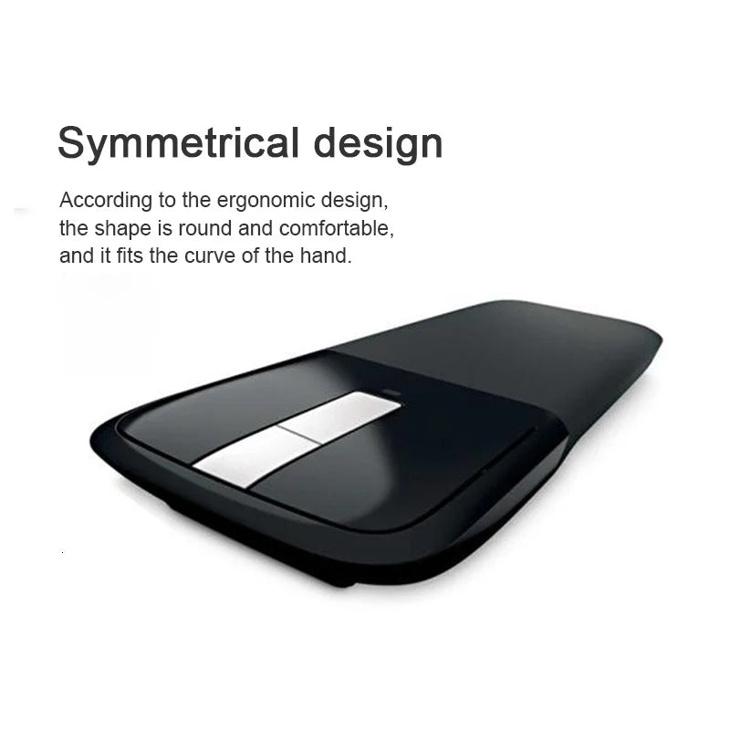 2.4G Wireless Foldable Wireless Arc Mouse 1200DPI for Laptop PC & Mac
