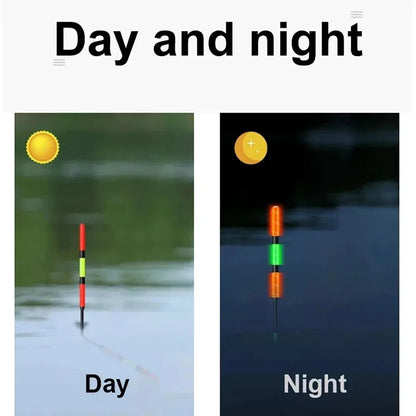 2PCS LED Fishing Float Set Luminous Electronic Night Fishing Bobber High Buoyancy Float Buoy with CR425 Battery Fishing Tackle 3G 5G 7G 10G 13G