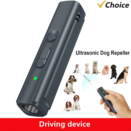 Powerful Dog Anti bark device, USB Rechargeable Ultrasonic Dog Bark Deterrent Portable Anti Barking Dog Repeller Trainer Device