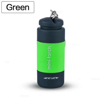 Pocket Keychain Flashlight Waterproof Outdoor Hiking Camping Mini Flashlight USD Rechargeable LED Multifunctional Strong Light
