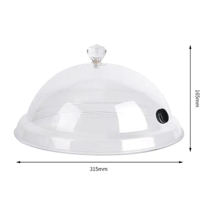 Acrylic Food Smoking Dome Cloche Molecular Cuisine Smoke Hood Kitchen Smoke Cover for Cocktail Dessert BBQ Steak Food Presentation For home