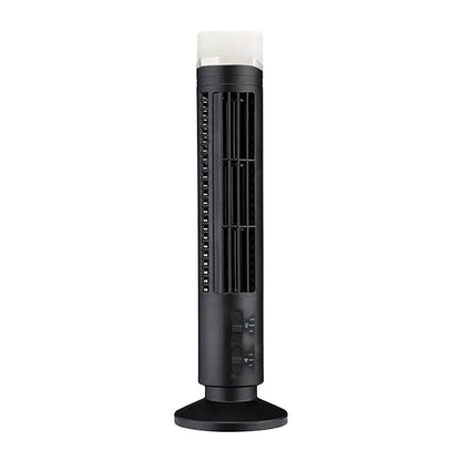 Experience Ultimate Comfort with the LED Bladeless Tower Fan - 2 Speed USB Electric Cooling Fan for Home, Bedroom, and Office