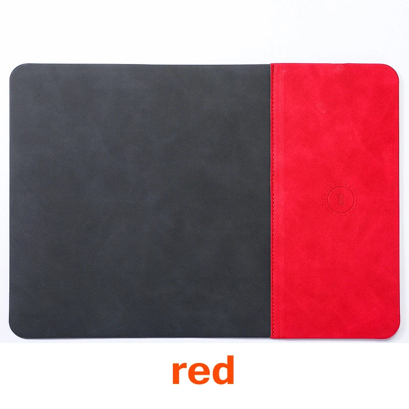 Revolutionary 2-in-1 PU Leather Gaming Mouse Pad with 15W Wireless Fast Charging for Ultimate PC and Laptop Experience