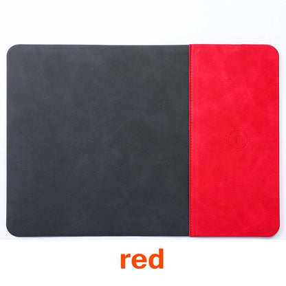 Revolutionary 2-in-1 PU Leather Gaming Mouse Pad with 15W Wireless Fast Charging for Ultimate PC and Laptop Experience