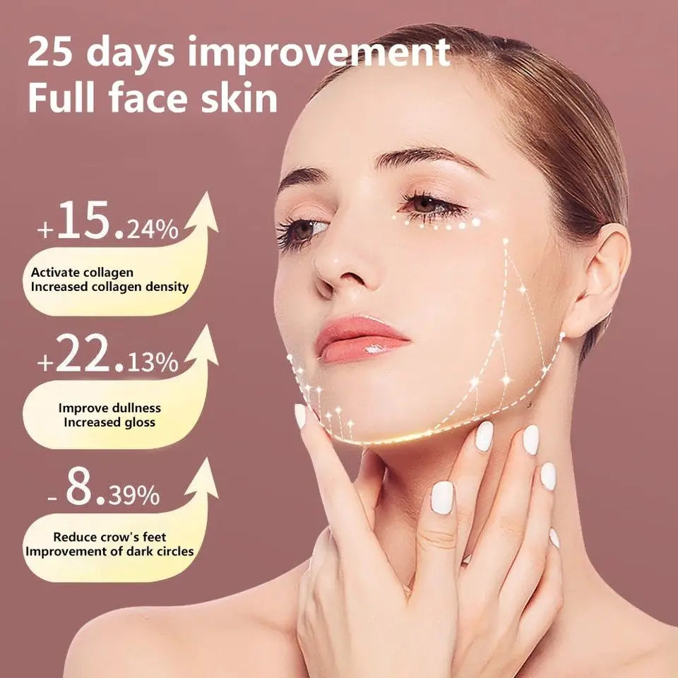 LED Facial Lifting Electric Device, Face Slimming Massager V-Line Chin Lift Beauty Device Red Blue Light Therapy Facial Sculpting Machine Anti-Wrinkle Skin Tightening Double Chin Reducer USB Rechargeable