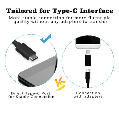 Discover the Versatile 5.5/7.0MM Type-C Endoscope Camera: IP67 Waterproof with 6 Adjustable LEDs for Ultimate Inspection on Phone & PC