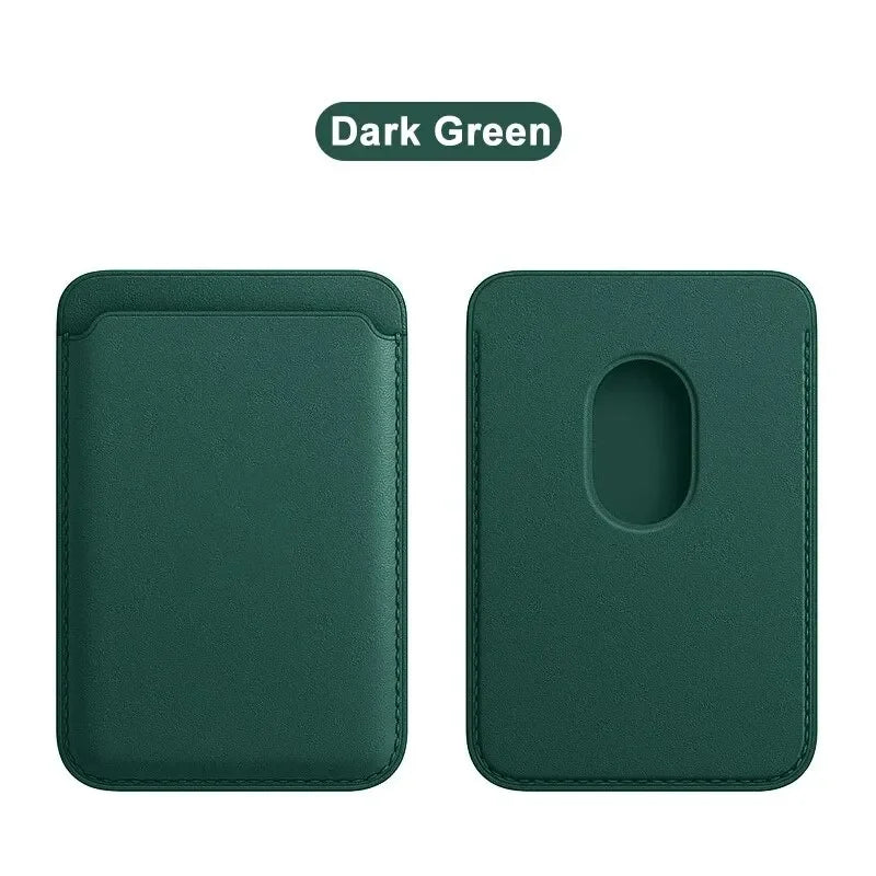MAGSAFE LEATHER WALLET CASE – Magnetic Card Holder for Iphone 17 16 15 14 13 12 11 8, Samsung & Huawei with Secure Snap-On Design