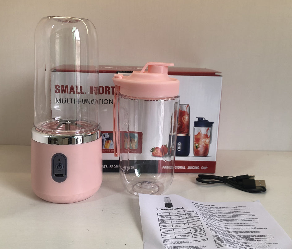 Revolutionary Portable Blender Juicer Cup – 6-Blade USB Rechargeable Smoothie Maker for Effortless Shakes, Fresh Juice & Ice Crushing