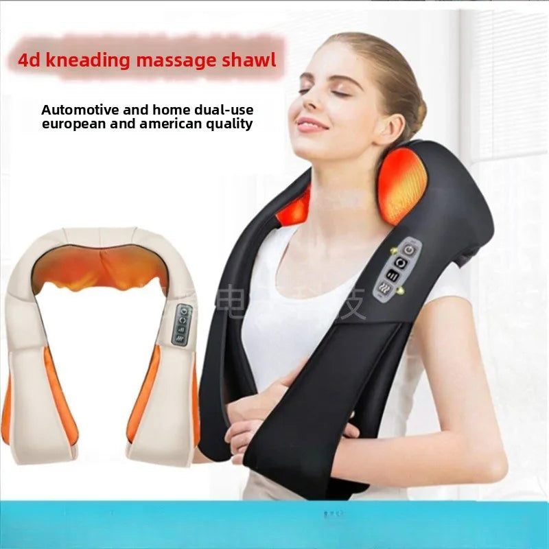 Neck & Back Massager – 8-Kneading Nodes with Heat & Adjustable Speed, Best Gift for Birthday and Special Occasion, Gift for Fathers, Gift for Mothers