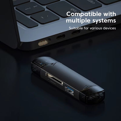 Ultimate 6 in 1 USB 3.0 Card Reader: Fast, Versatile OTG Adapter for All Your Memory Needs