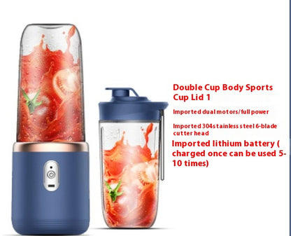 Revolutionary Portable Blender Juicer Cup – 6-Blade USB Rechargeable Smoothie Maker for Effortless Shakes, Fresh Juice & Ice Crushing