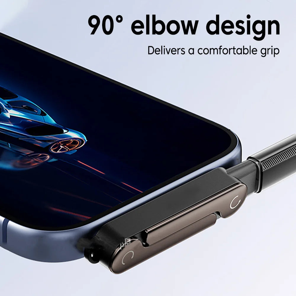 1/2/3PCS Type C Phone Charging Bracket Adapter 240W Fast Charging OTG Type-C Male to USB-C Female Converter with Foldable Holder