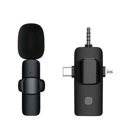 Elevate Your Recording Experience with the Wireless Lavalier Microphone - Perfect for iPhone, iPad, Android, Xiaomi, Samsung, and Live Gaming!