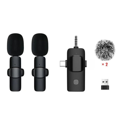 Elevate Your Recording Experience with the Wireless Lavalier Microphone - Perfect for iPhone, iPad, Android, Xiaomi, Samsung, and Live Gaming!