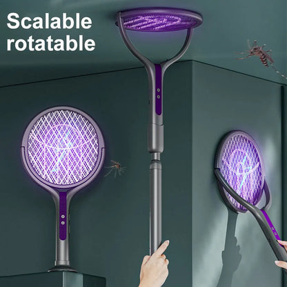 Electric Mosquito Killer, Foldable Insect Racket, USB Rechargeable, Mosquito Swatter, Bug Zapper Trap Lamp, Fly Trap, Indoor & Outdoor