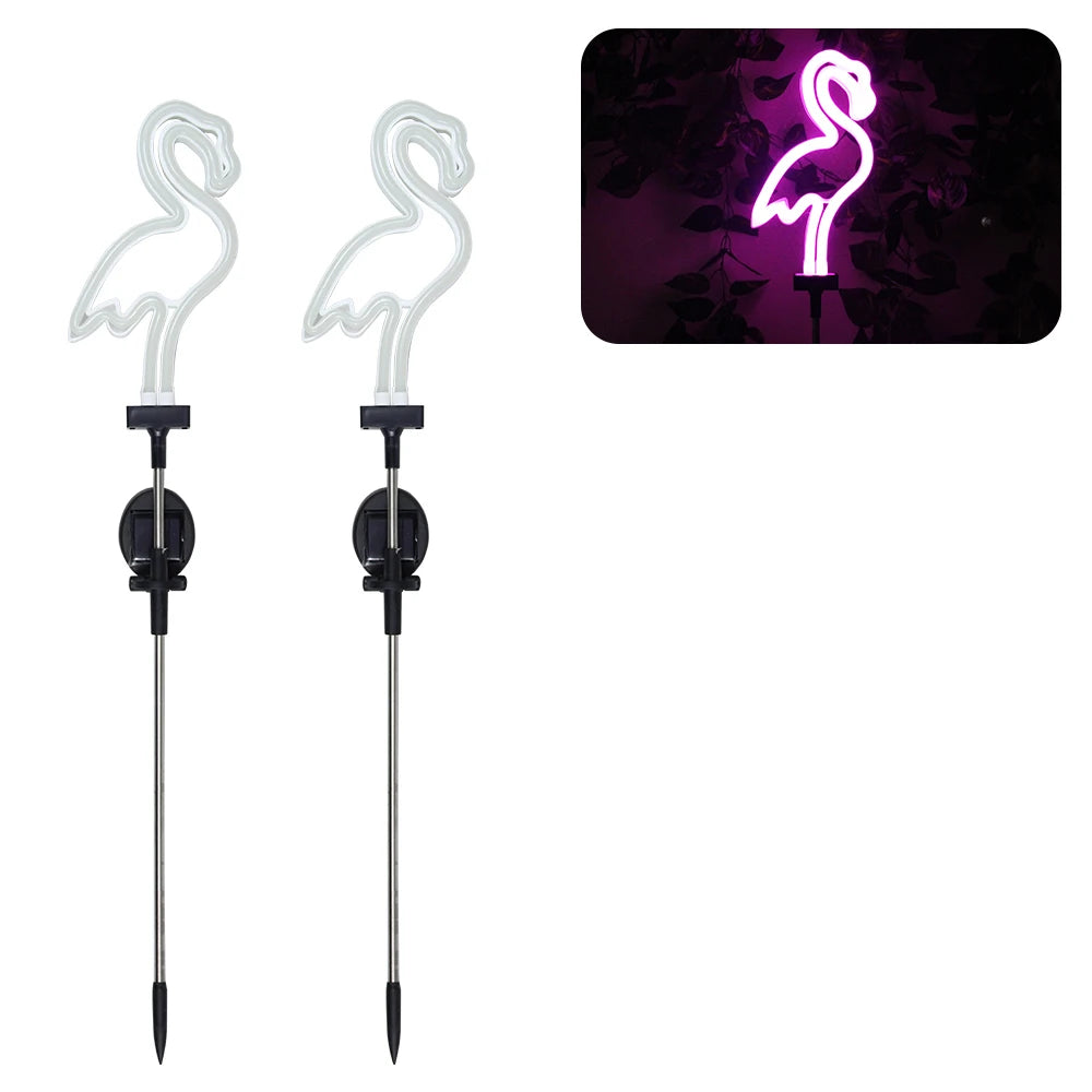 Illuminate Your Garden with Stunning Solar Flamingo Lights – Vibrant Neon Tree Lamps for a Magical Outdoor Ambiance
