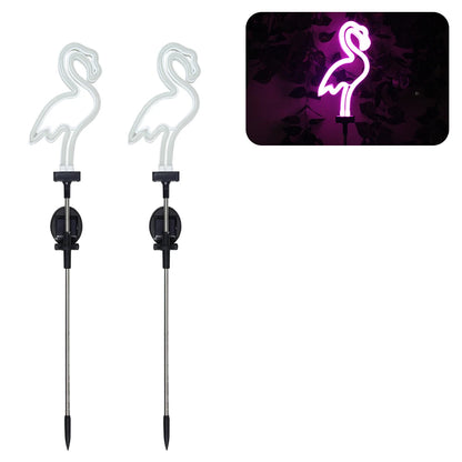 Illuminate Your Garden with Stunning Solar Flamingo Lights – Vibrant Neon Tree Lamps for a Magical Outdoor Ambiance