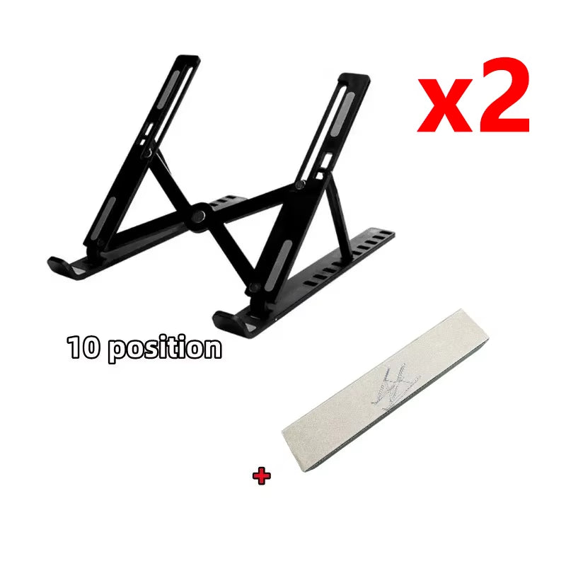 Foldable Adjustable Laptop Stand – Portable Ergonomic Notebook Holder for MacBook, Laptop & Tablet, Better Posture & Neck/Back Support