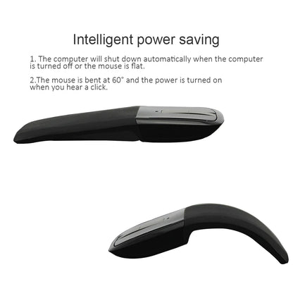 2.4G Wireless Foldable Wireless Arc Mouse 1200DPI for Laptop PC & Mac