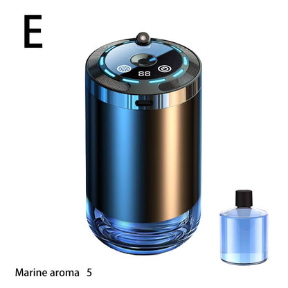 Modern Car Aroma Diffuser USB Rechargeable Air Freshener Humidifier with Adjustable Fragrance LED Ambient Light