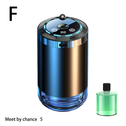 Modern Car Aroma Diffuser USB Rechargeable Air Freshener Humidifier with Adjustable Fragrance LED Ambient Light