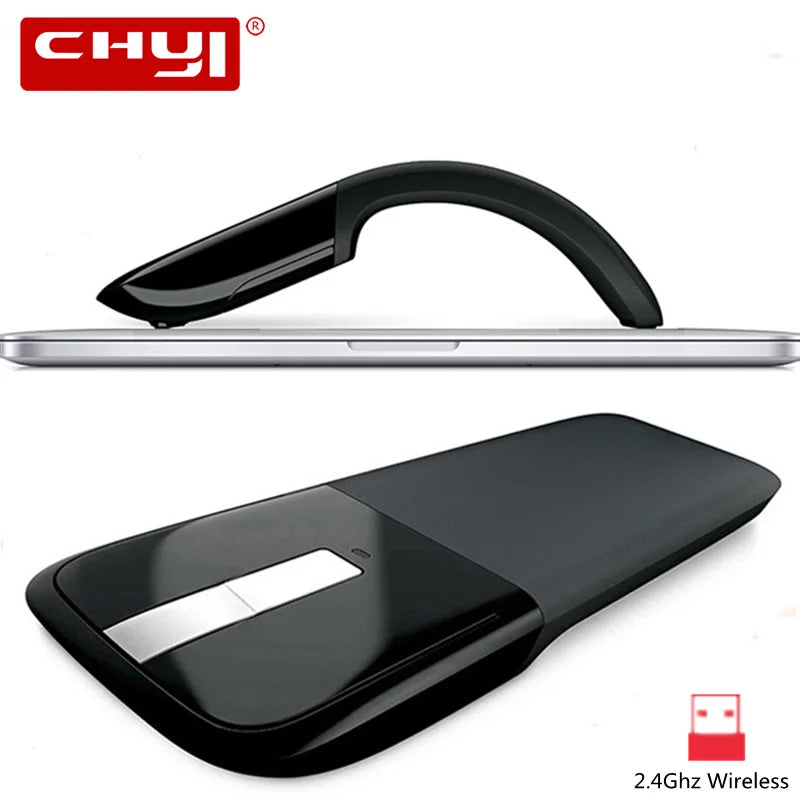 2.4G Wireless Foldable Wireless Arc Mouse 1200DPI for Laptop PC & Mac
