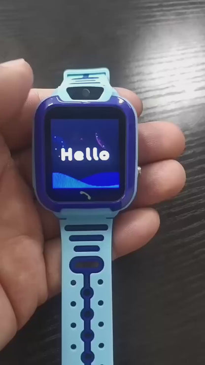 Kids Smart Watch GPS Tracker 4G Video Call SOS Waterproof Smartwatch for Boys Girls with Camera Voice Chat WiFi Locator Touch Screen Watch Phone
