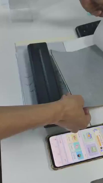 Wireless A4 Mini Thermal Printer, Ink Free, Bluetooth, Multifunctional. For: Business, Tattoo Stencil, document printing