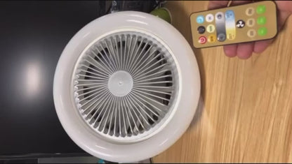 3-in-1 Deckenventilator mit LED-Licht, Fernbedienung, 3 Windgeschwindigkeiten & dimmbarer Beleuchtung. E27. Für Schlafzimmer, Wohnzimmer, Zuhause Leise Ac85-265V Kühlung